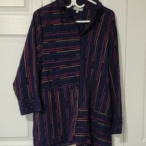 Habitat Navy and Red Striped Garment